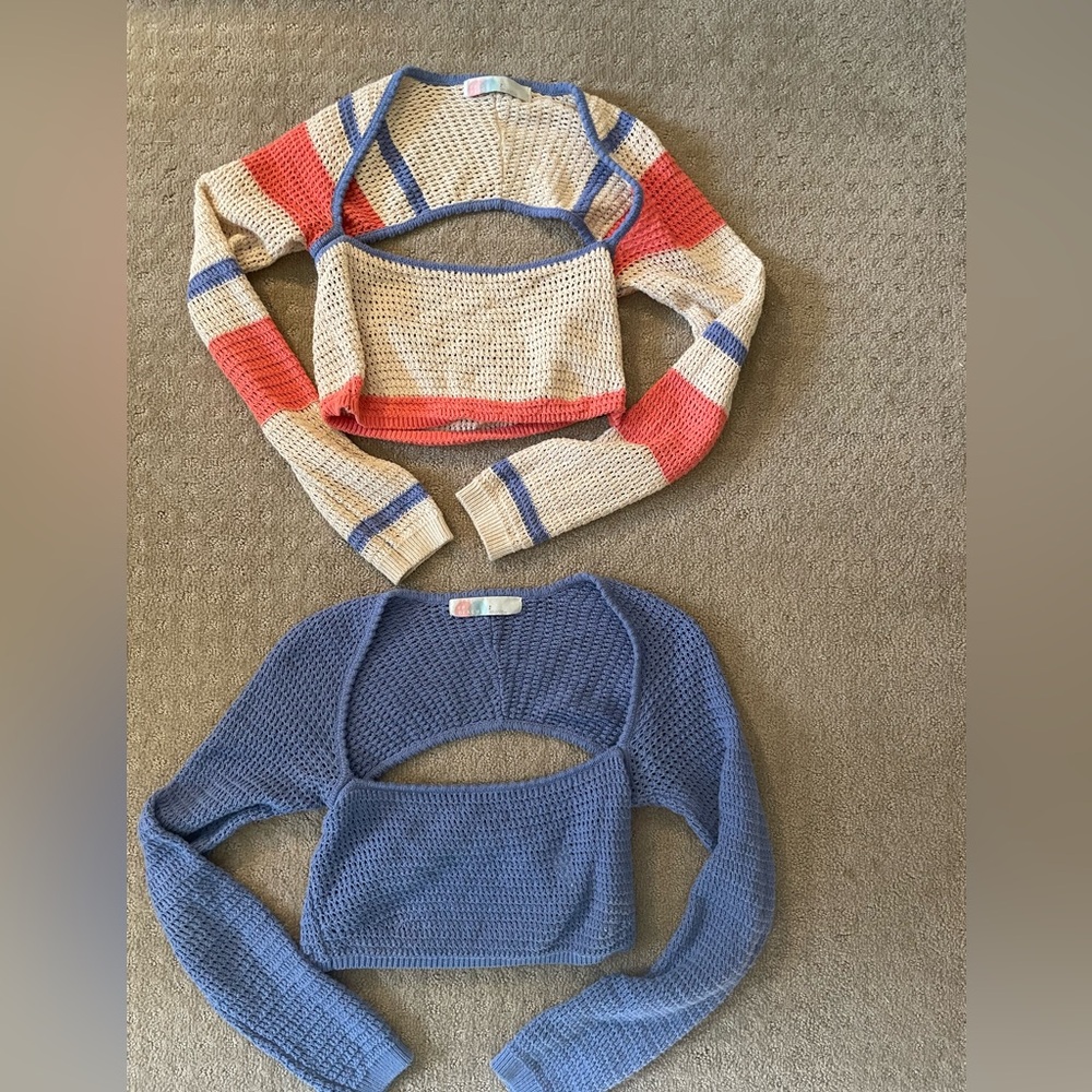 Free People Love Me Fauxchet Sweaters; size S - Picture 2 of 5
